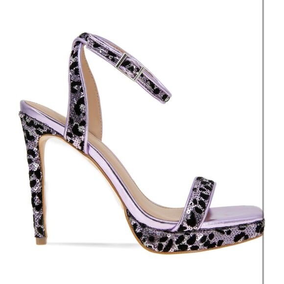 BCBGENERATION Cadence Sequin Platform Sandal Special Occassion Baddie SZ 7:NWOT - Picture 12 of 13